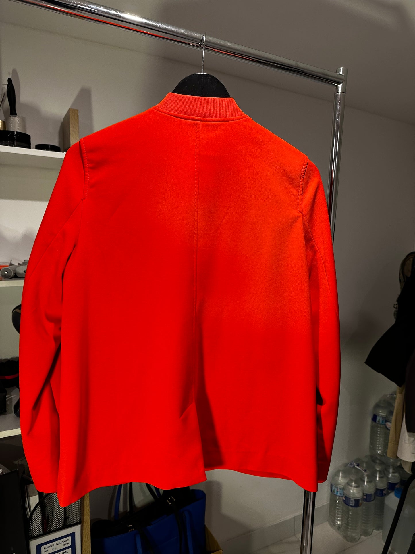 H&M Jacke, rot-orange, Reißverschluss, aufgesetzte Taschen, Größe 36