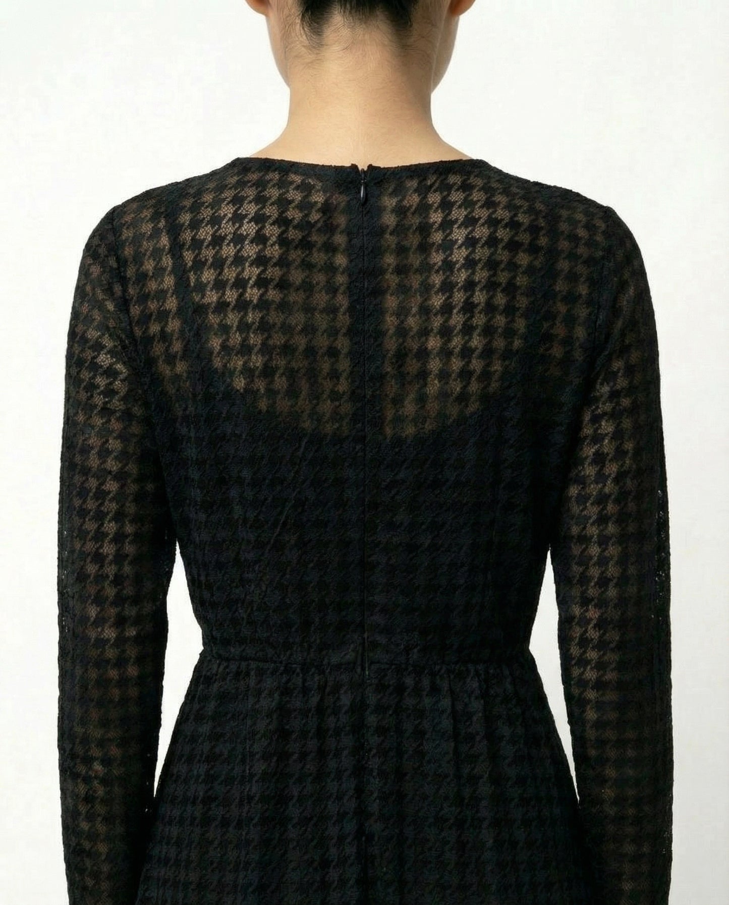 Noisy May Hahnentrittkleid schwarz — Damen