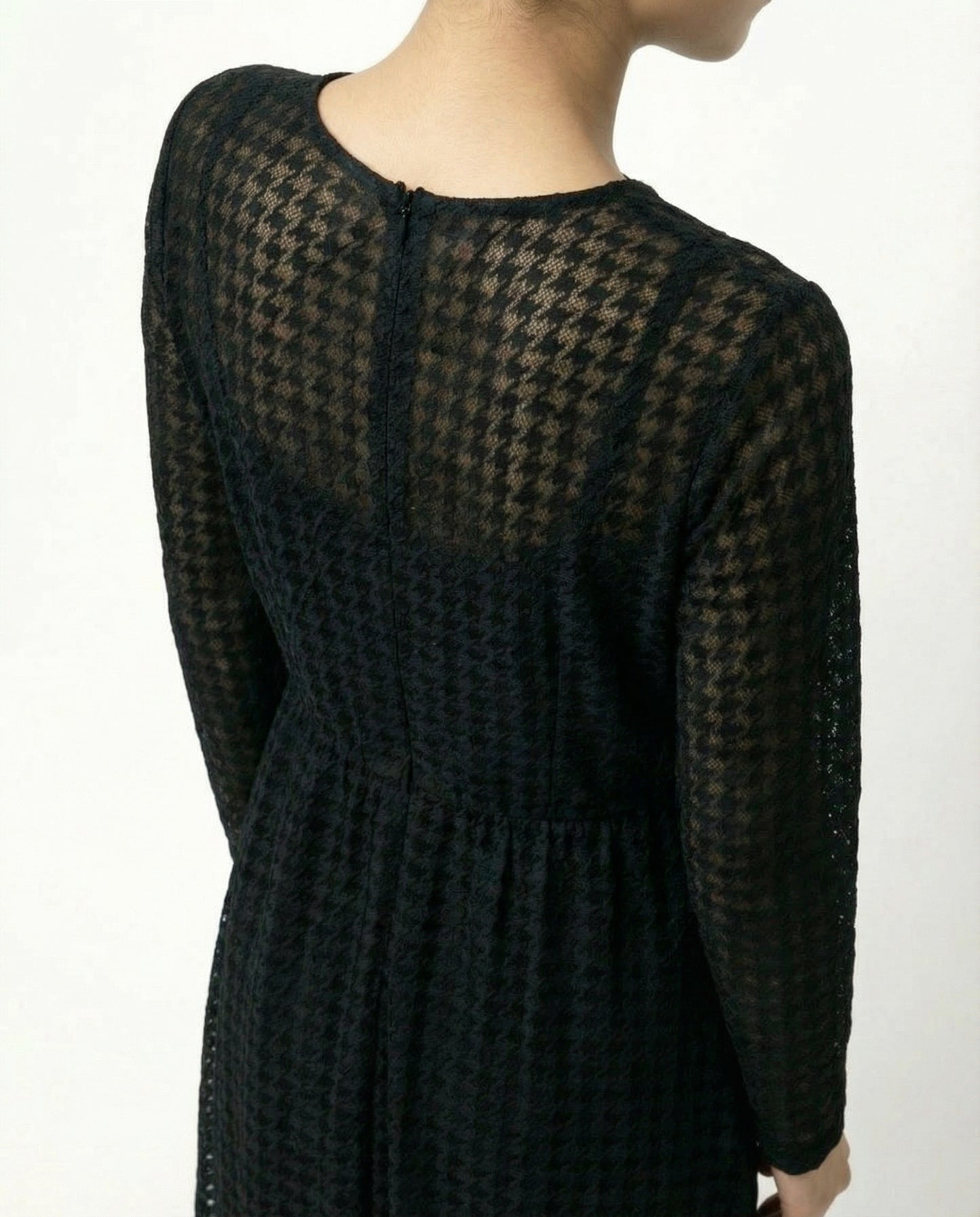Noisy May Hahnentrittkleid schwarz — Damen