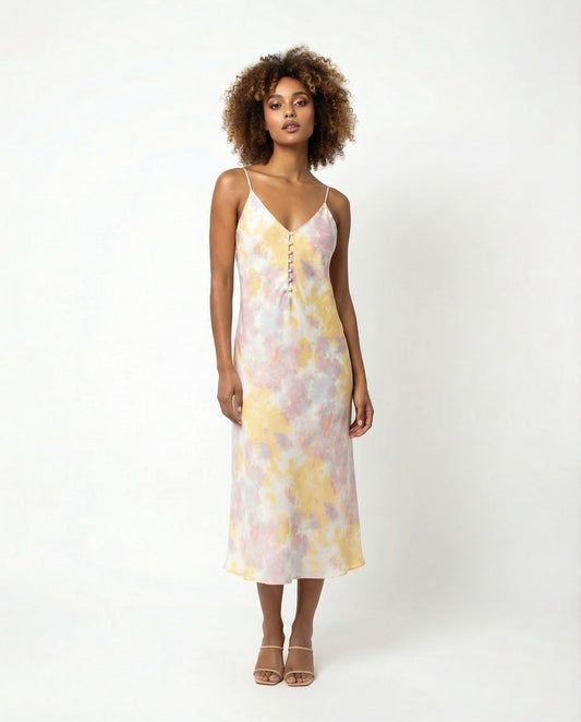 Pastellfarbenes Satinkleid von Pimkie – Damen