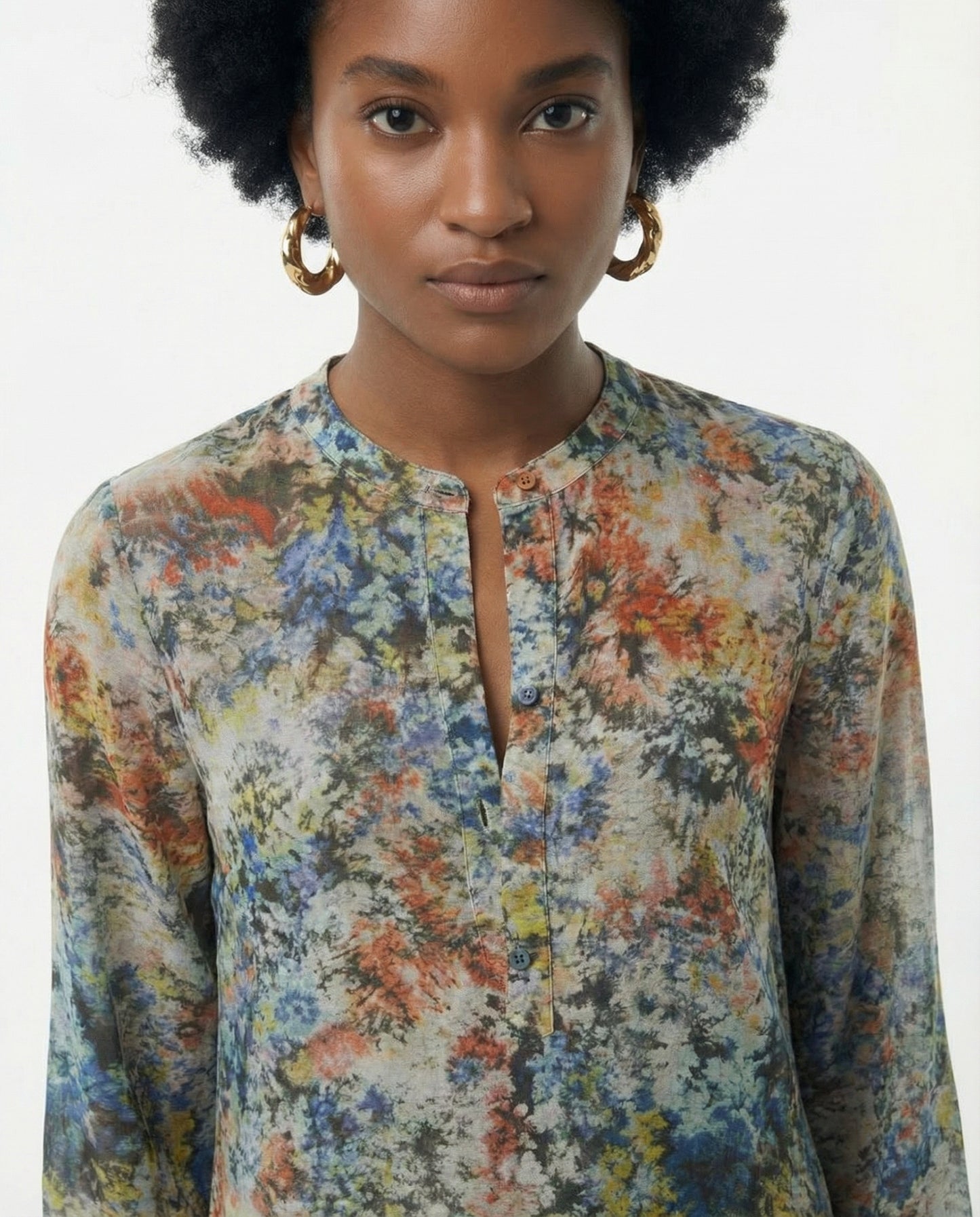 Jacqueline de Yong fließendes, mehrfarbiges Kleid — Damen
