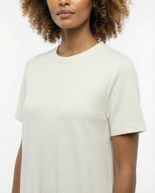 Minimalistisches ecrufarbenes Kleid MNG — Damen